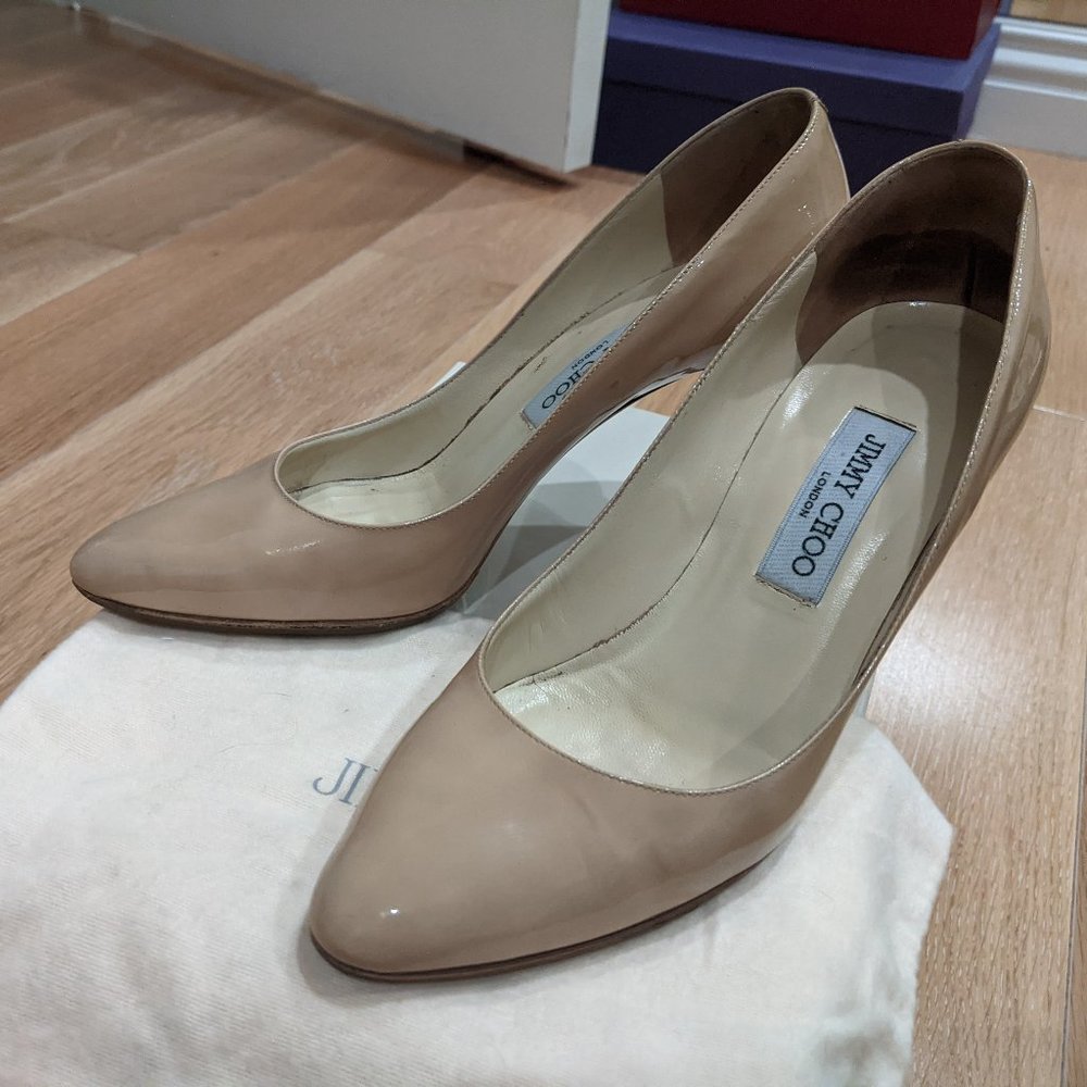 Jimmy Choo Gilbert Patent Leather Pumps 39.5